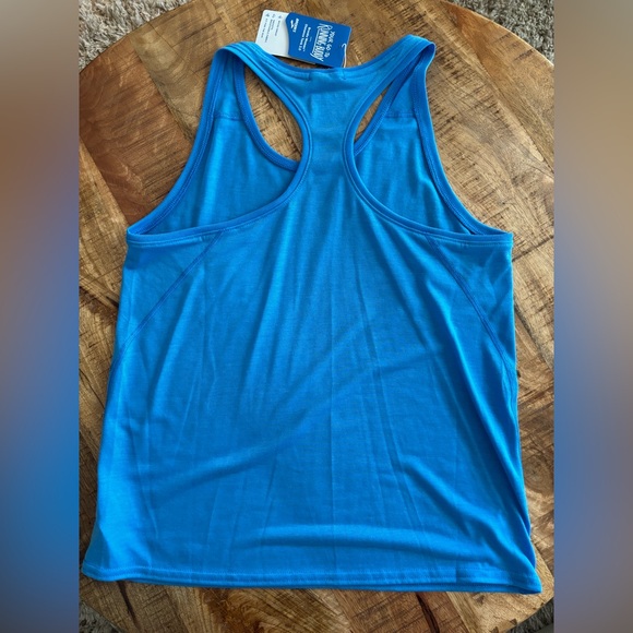 NEW Blue Brooks Running Tank Sz S Got My Mind on my Miles Run Happy - Picture 2 of 7
